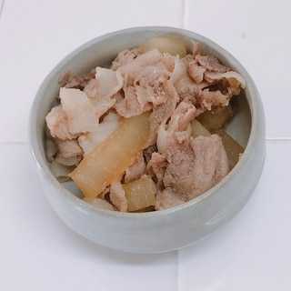 大根と豚肉の炒め煮